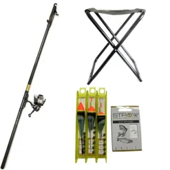 Packs & Ensembles - PACIFIC PECHE Pack Pêche de la truite en étang Combo Télescopique + Lignes + siège