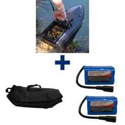 Packs - TEAM CARPFISHING Pack Process Bait Boat + 2 Batterie12000 mAh + Sac