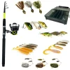Découverte Pêche Du Carnassier|Packs Et Ensembles - PACIFICPECHE Pack Prêt à Pêcher Brochet Bzone Striker Telespin 240MH 10-40g + Moulinet + Nylon + Leurres + Boites