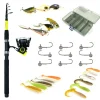 Découverte Pêche Du Carnassier|Packs Et Ensembles - PACIFICPECHE Pack Prêt à Pêcher Perche Bzone Striker Telespin 210M 5-21g + Moulinet + Nylon + Leurres + Boites