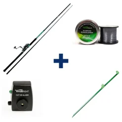 Packs Et Ensembles - OVERFIGHT Pack Tank Heavy Spin + Monofilament + Cat XR Alarm+ Adjustable Sand Spike