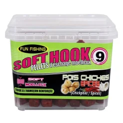 Appâts / Amorces - FUN FISHING Pellet d'Eschage Soft Hook Pellets Pois Chiche Epice 110G