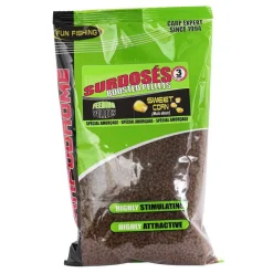 Appâts / Amorces - FUN FISHING Pellets d'amorçage coup moelleux sweet corn 700g