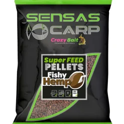 Appâts / Amorces - SENSAS Pellet Super Feed Fishy Hemp 650 g