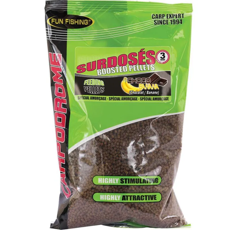 Appâts / Amorces - FUN FISHING Pellets Surdosés Choco Banana 700Gr 3mm