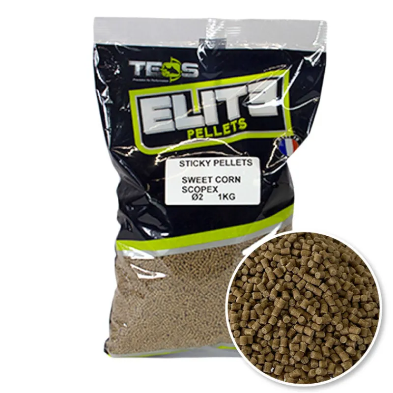 Appâts / Amorces - TEOS Pellets Elite Sticky Pellets Natural 2mm 1kg