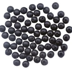 Surfcasting|Montages / Hameçons - FLASHMER Perles molles noires pour montage coulissant daurade