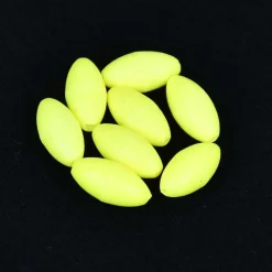 Surfcasting|Montages / Hameçons - SUNSET Perles ovales flottantes FLUO JAUNE (X20)