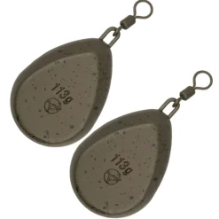 Acc.Montages/Hameçons - KORDA Plomb à émerillon flat pear swivel (x2)