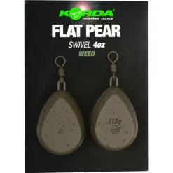 Acc.Montages/Hameçons - KORDA Plomb à émerillon flat pear swivel (x2)