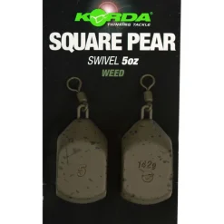 Acc.Montages/Hameçons - KORDA Plomb à émerillon square pear swivel (x2)