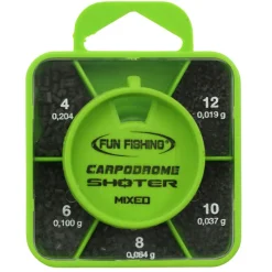 Plombs - FUN FISHING Plombs fil droit fendus coup shoter box mixed n°4-6-8-10-12
