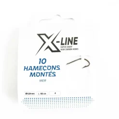 Découverte Pêche En Mer - X-LINE Pochette de 10 hameçons montès mer