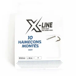 Découverte Pêche En Mer - X-LINE Pochette de 10 hameçons montès mer