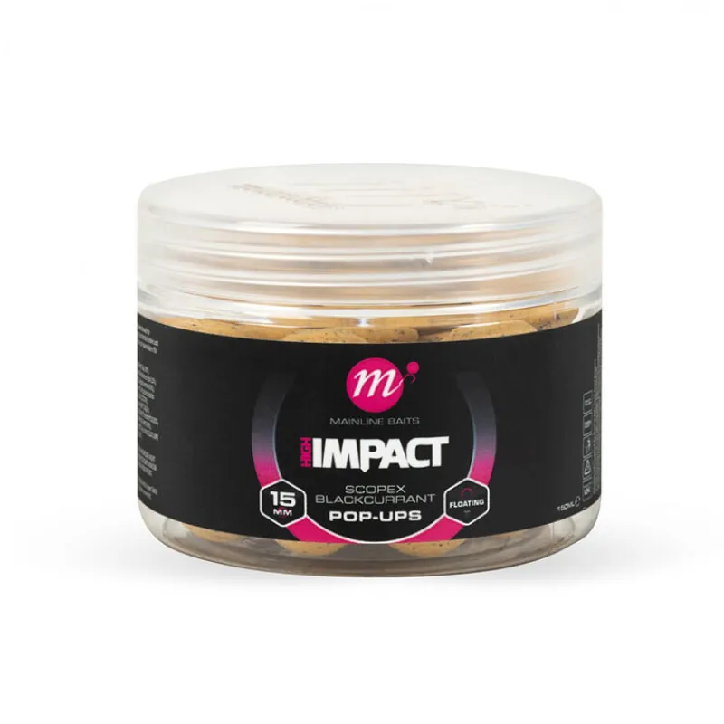 Appâts Et Fabrication - MAINLINE Pop-Ups Hi Impact Scopex Blackcurrant 15mm