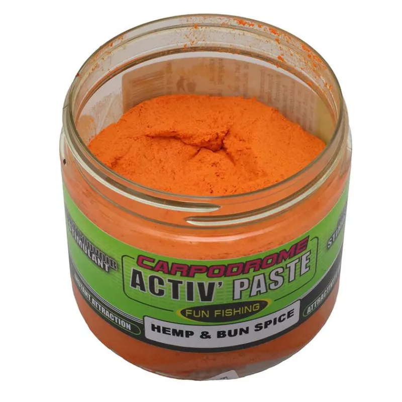 Appâts / Amorces - FUN FISHING Pâte d’eschage Activ’Paste FUNFISHING Hemp et bun spice 150g (chènevis et pain d'épices)