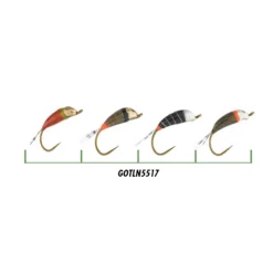 Mouches - GARBOLINO Set de Nymphe Javi Versions Lisses x4