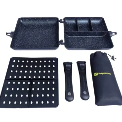 Bivouac/Confort - RIDGE MONKEY Set Combi et Cuit Vapeur Connect XXL Granite Edition