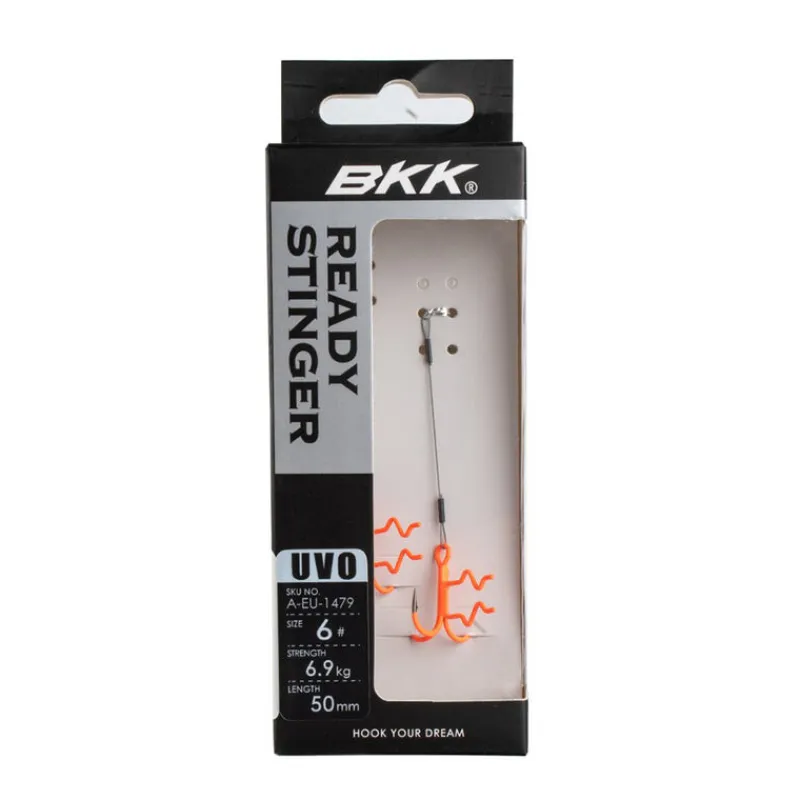 Hameçons Et Montages - BKK Stinger Assist Spear SS UVO Ready Stinger 7x7 Wire Taille #6 (x2)