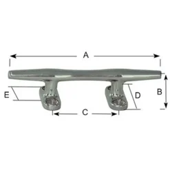 Équipements - PLASTIMO Taquet Rond Inox 102mm