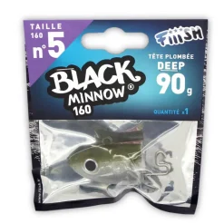 Leurres|Pêche Aux Leurres - FIIISH Tete plombee black minnow 160 deep 90g (x1)