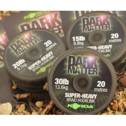 Acc.Montages/Hameçons - KORDA Tresse à bas de ligne carpe dark matter braid 20m