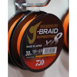 Pêche Du Thon|Tresses, Nylons, Fluorocarbones - DAIWA Tresse J-Braid Exp X8 Smash Orange - 300m
