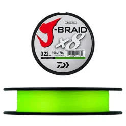 Tresses, Nylons, Fluorocarbones - DAIWA Tresse J-Braid x8 300m