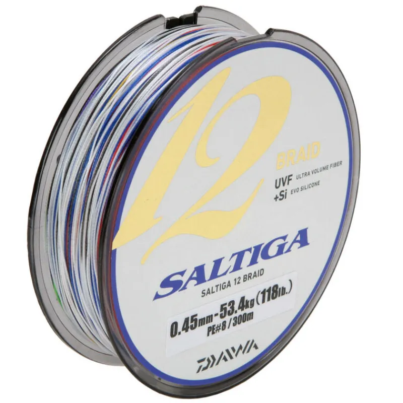 Pêche Du Thon|Tresses, Nylons, Fluorocarbones - DAIWA Tresse saltiga 12 brins ex 2.0 bobine de 600m