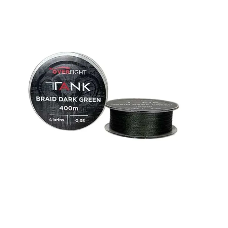 Filaments - OVERFIGHT Tresse Tank Braid Dark Green 400 m