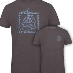 Vêtements - GRUNDENS T-hirt ocket Heather Charcoa