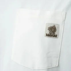 Vêtements - NASH T-hirt ake it Badge Pocket Ecru