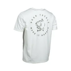 Vêtements - NASH T-hirt ake it Carp ogo Ecru