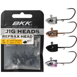 Têtes Plombées - BKK Tête Plombée Refrax Jig 7g taille #5/0 (x3)