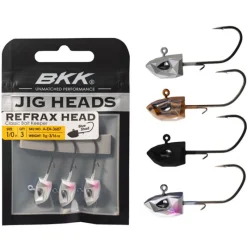 Têtes Plombées - BKK Tête Plombée Refrax Jig 3.5g taille #5/0 (x3)