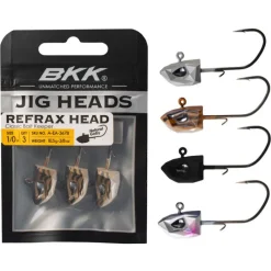 Têtes Plombées - BKK Tête Plombée Refrax Jig 7g taille #1/0 (x3)