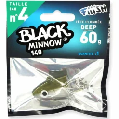 Pêche Aux Leurres|Leurres - FIIISH Tête plombee black minnow 140 deep 60g (x1)