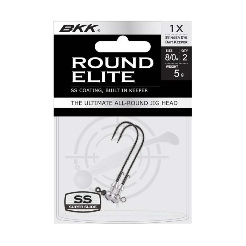 Têtes Plombées - BKK Têtes Plombées Round Elite Classic Bait Keeper H8/0 (x2)