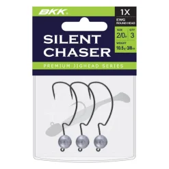 Têtes Plombées - BKK Têtes Plombées Silent Chaser Ewg Round Head H1/0 (x3)