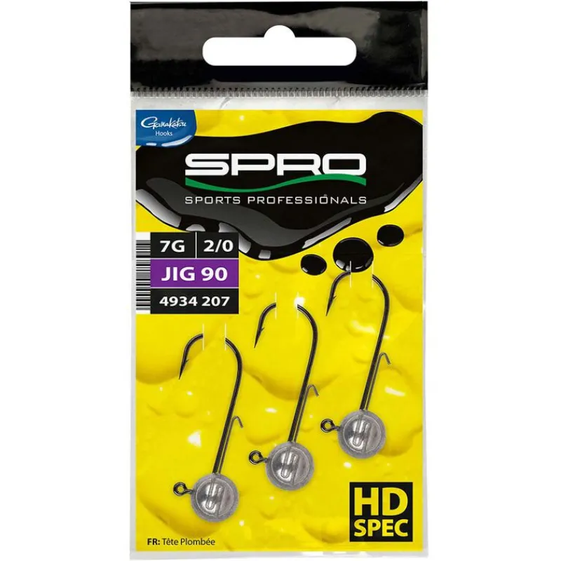 Têtes Plombées - SPRO Têtes Plombées Round Jighead HD 90 H3/0 (x3)