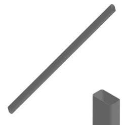 Bagagerie / Rangement Et Transport - RIVE Tube Ovale 35 x 65 mm L165 Fumé
