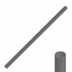 Cannes - RIVE Tube 50mm L182cm Fume