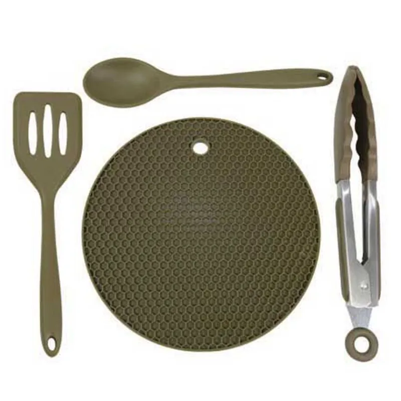 Bivouac/Confort - TRAKKER Ustensiles de cuisine armolife silicone utensil set